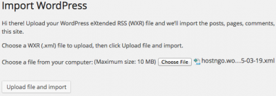 wordpress-importer-upload